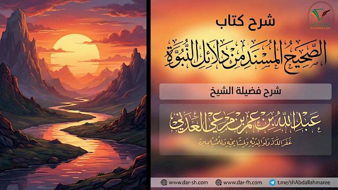 شرح الصحيح المسند من دلائل النبوة